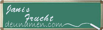 Janis Frucht Visitenkarte